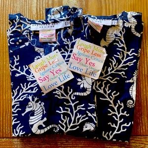 Adorable seahorse little girls tunic. Perfect for the upcoming Beach season.